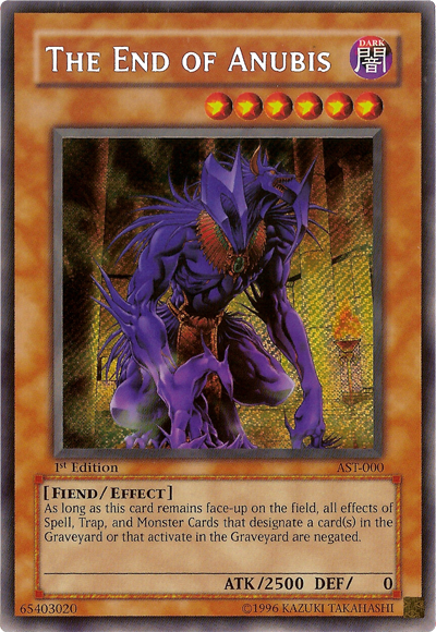 The End of Anubis [AST-000] Secret Rare | Jomio and Rueliete's Cards and Comics