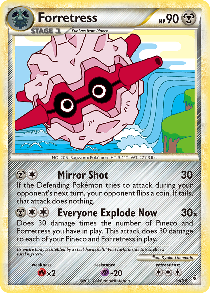 Forretress (5/95) [HeartGold & SoulSilver: Call of Legends] | Jomio and Rueliete's Cards and Comics