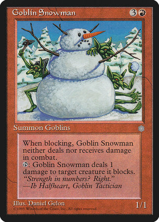 Goblin Snowman [Ice Age] | Jomio and Rueliete's Cards and Comics