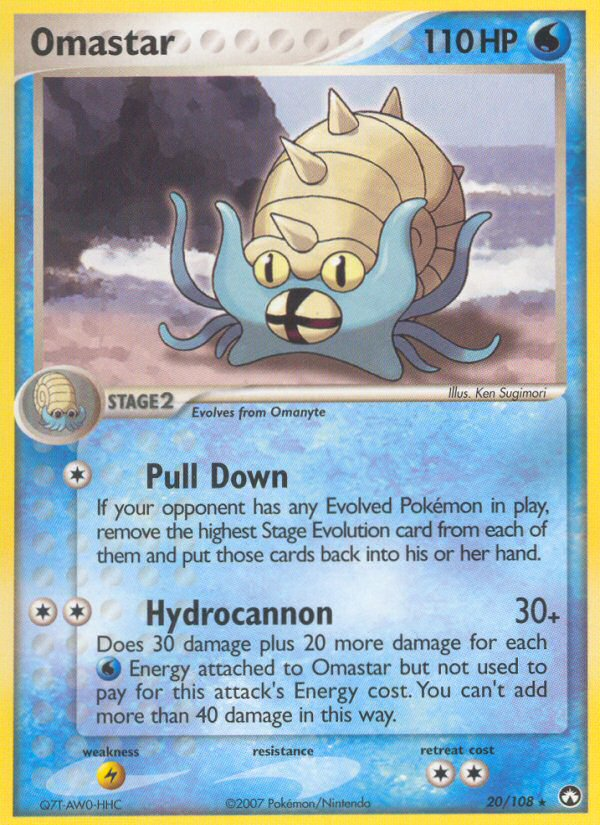 Omastar (20/108) [EX: Power Keepers] | Jomio and Rueliete's Cards and Comics