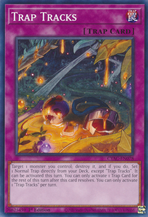 Trap Tracks [CYAC-EN078] Common | Jomio and Rueliete's Cards and Comics