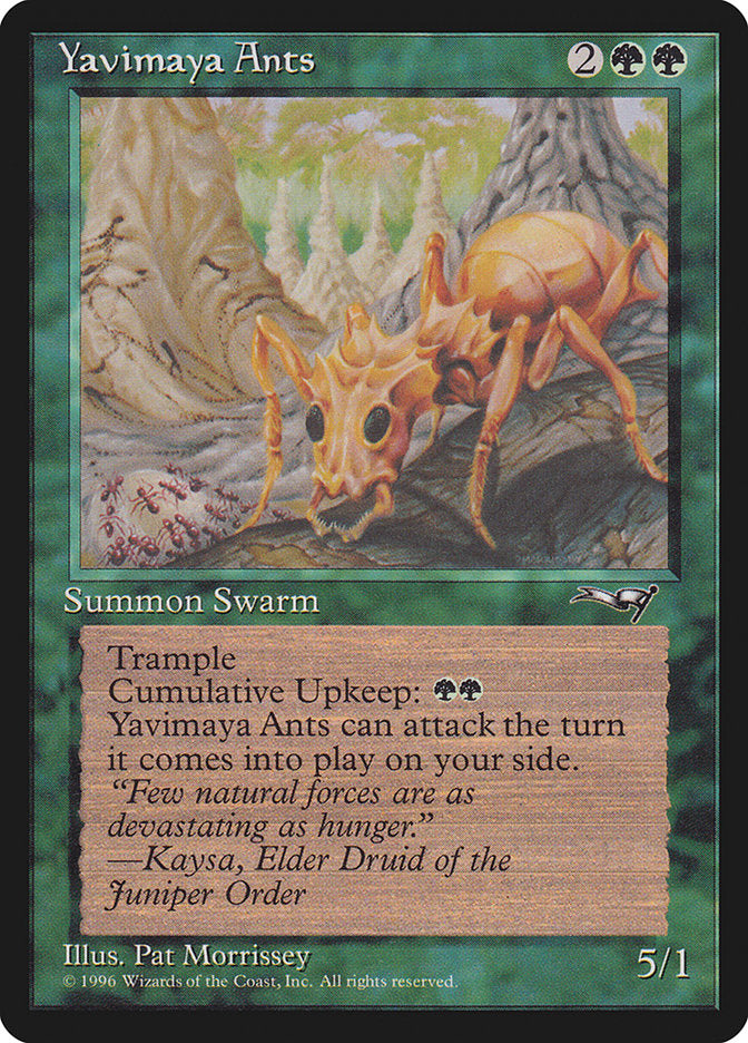 Yavimaya Ants [Alliances] | Jomio and Rueliete's Cards and Comics