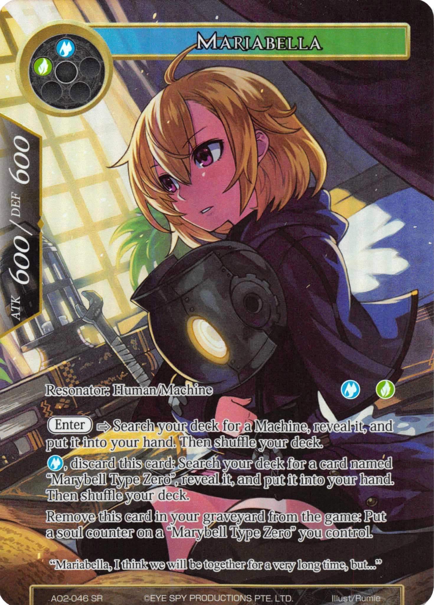 Mariabella (Full Art) (AO2-046) [Alice Origin II] | Jomio and Rueliete's Cards and Comics