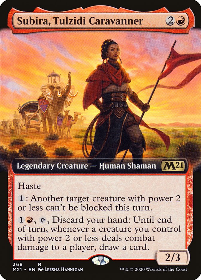 Subira, Tulzidi Caravanner (Extended Art) [Core Set 2021] | Jomio and Rueliete's Cards and Comics