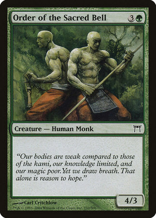 Order of the Sacred Bell [Champions of Kamigawa] | Jomio and Rueliete's Cards and Comics