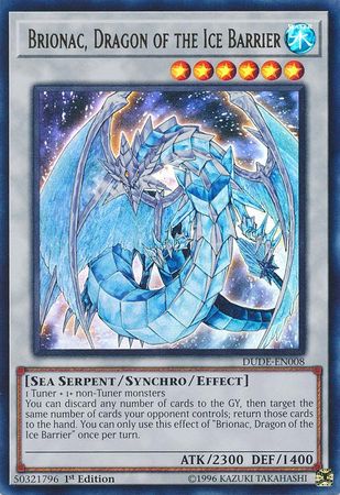 Brionac, Dragon of the Ice Barrier [DUDE-EN008] Ultra Rare | Jomio and Rueliete's Cards and Comics