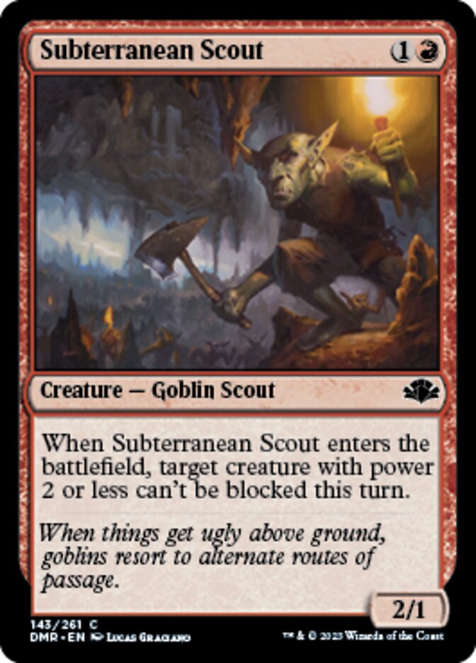 Subterranean Scout [Dominaria Remastered] | Jomio and Rueliete's Cards and Comics