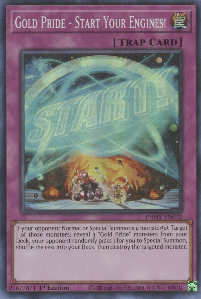 Gold Pride - Start Your Engines! [PHHY-EN092] Super Rare | Jomio and Rueliete's Cards and Comics