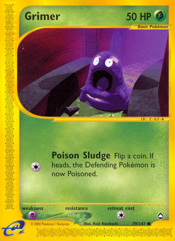 Grimer (79/147) [Aquapolis] | Jomio and Rueliete's Cards and Comics