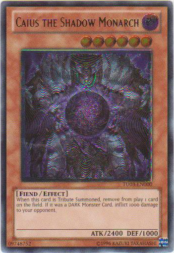 Caius the Shadow Monarch [TU03-EN000] Ultimate Rare | Jomio and Rueliete's Cards and Comics