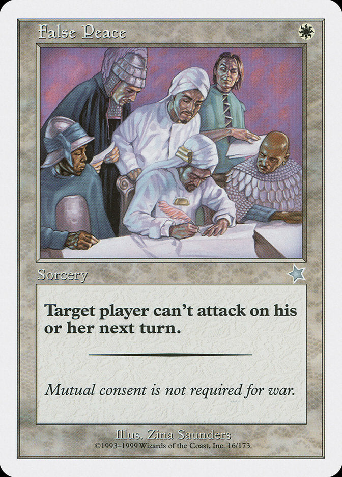 False Peace [Starter 1999] | Jomio and Rueliete's Cards and Comics