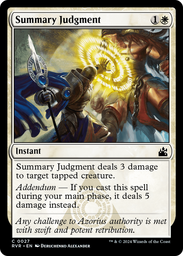 Summary Judgment [Ravnica Remastered] | Jomio and Rueliete's Cards and Comics