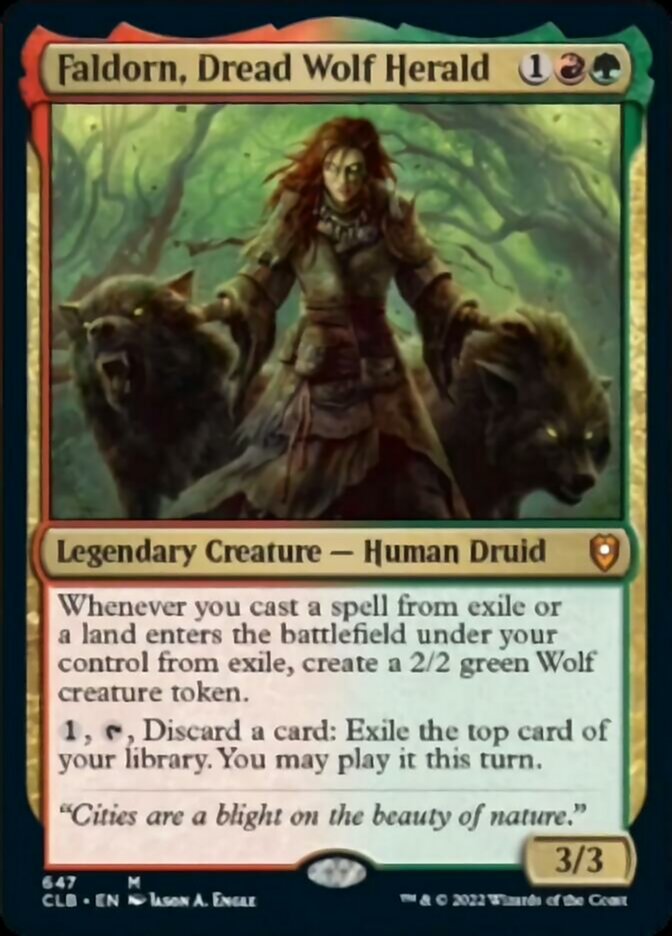 Faldorn, Dread Wolf Herald [Commander Legends: Battle for Baldur's Gate] | Jomio and Rueliete's Cards and Comics