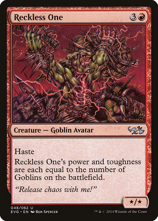 Reckless One (Elves vs. Goblins) [Duel Decks Anthology] | Jomio and Rueliete's Cards and Comics