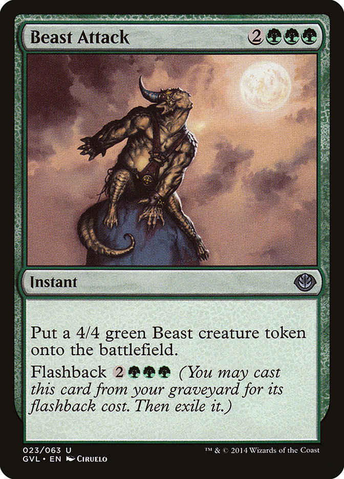Beast Attack (Garruk vs. Liliana) [Duel Decks Anthology] | Jomio and Rueliete's Cards and Comics