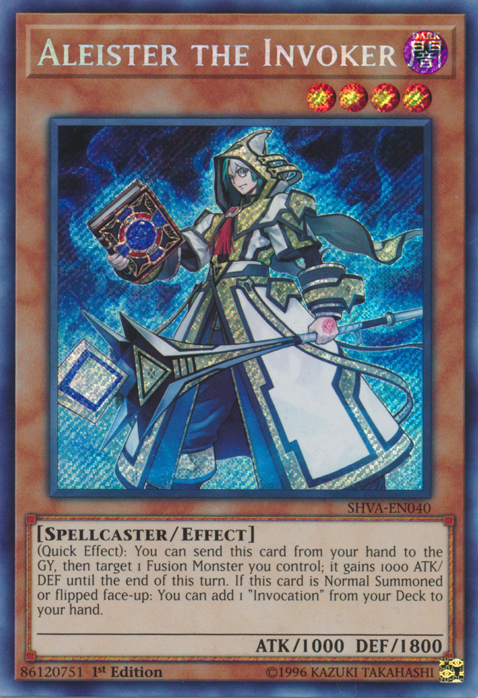 Aleister the Invoker [SHVA-EN040] Secret Rare | Jomio and Rueliete's Cards and Comics