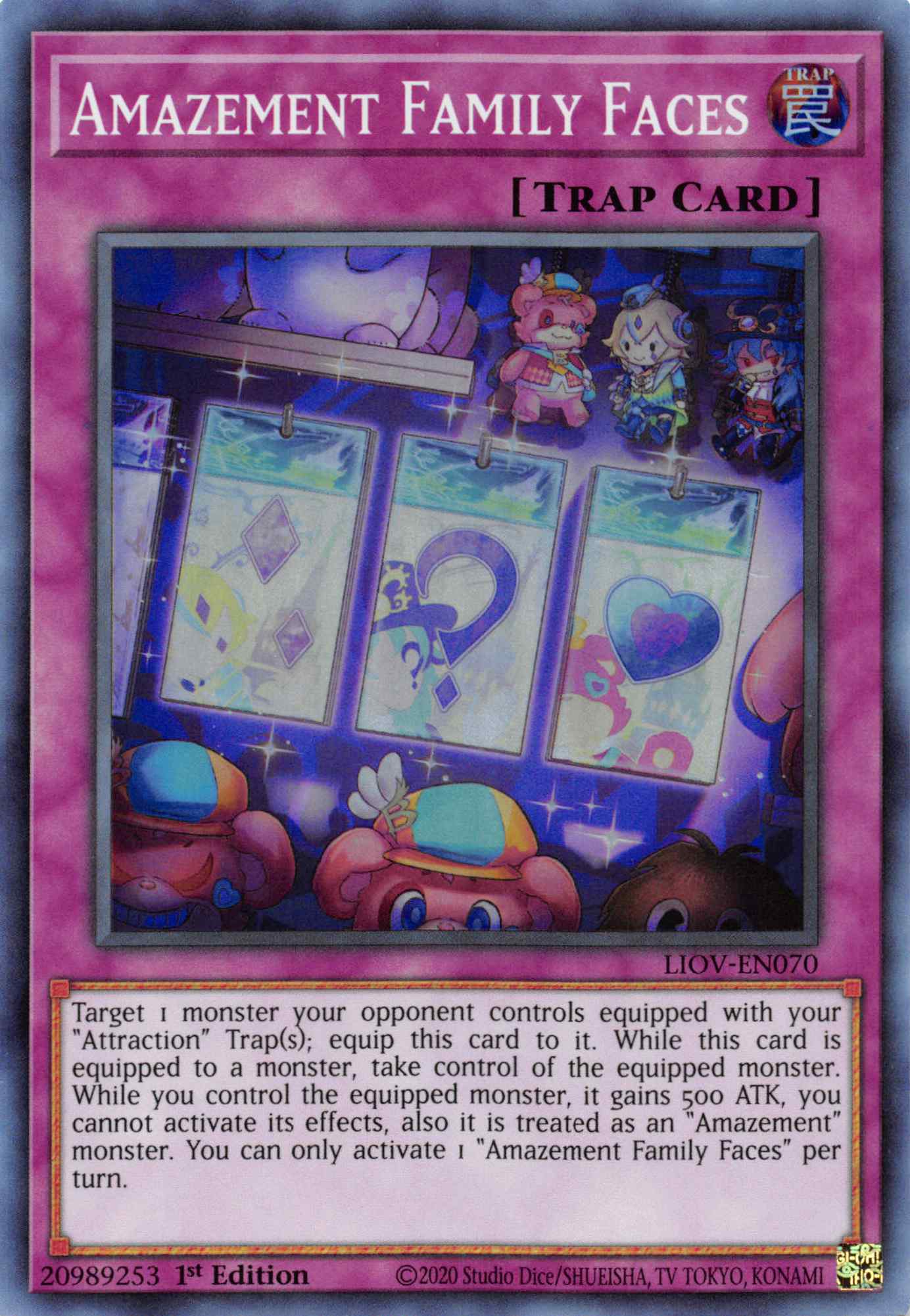 Amazement Family Faces [LIOV-EN070] Super Rare | Jomio and Rueliete's Cards and Comics