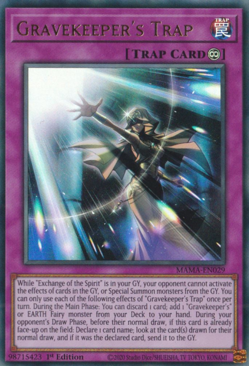 Gravekeeper's Trap [MAMA-EN029] Ultra Rare | Jomio and Rueliete's Cards and Comics