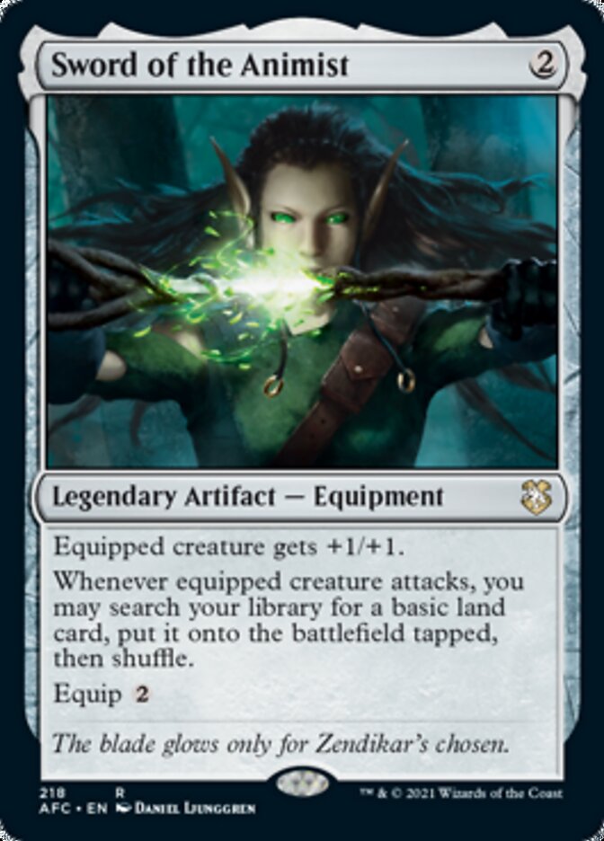 Sword of the Animist [Dungeons & Dragons: Adventures in the Forgotten Realms Commander] | Jomio and Rueliete's Cards and Comics