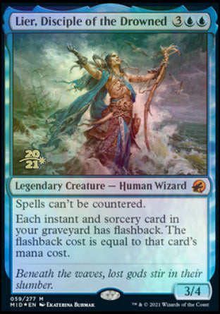 Lier, Disciple of the Drowned [Innistrad: Midnight Hunt Prerelease Promos] | Jomio and Rueliete's Cards and Comics