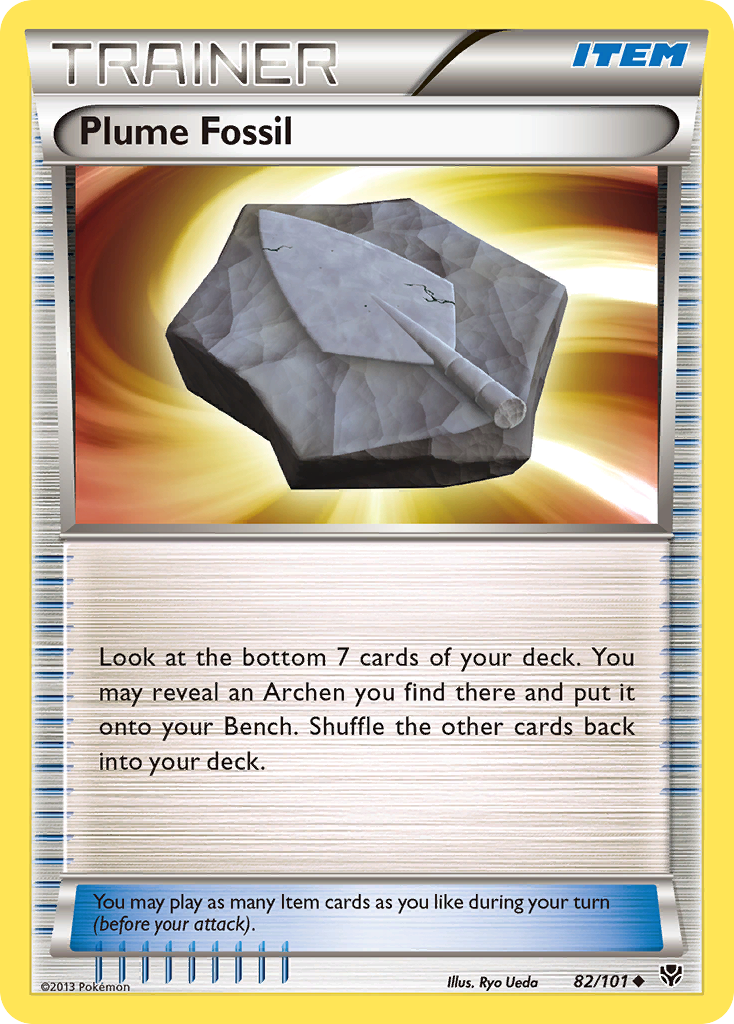 Plume Fossil (82/101) [Black & White: Plasma Blast] | Jomio and Rueliete's Cards and Comics