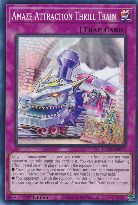 Amaze Attraction Thrill Train [POTE-EN077] Common | Jomio and Rueliete's Cards and Comics