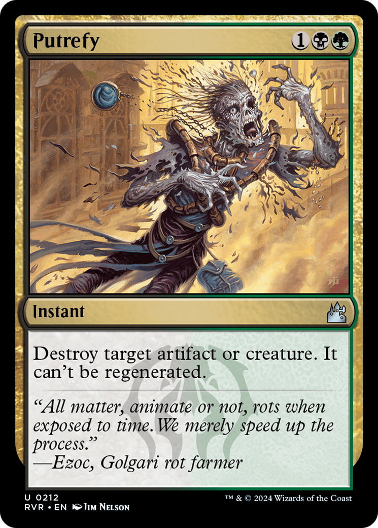 Putrefy [Ravnica Remastered] | Jomio and Rueliete's Cards and Comics
