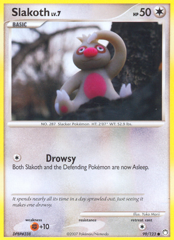 Slakoth (99/123) [Diamond & Pearl: Mysterious Treasures] | Jomio and Rueliete's Cards and Comics
