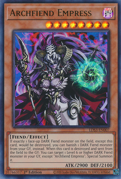 Archfiend Empress [LDS3-EN007] Ultra Rare | Jomio and Rueliete's Cards and Comics