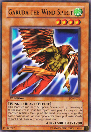 Garuda the Wind Spirit [LON-070] Common | Jomio and Rueliete's Cards and Comics