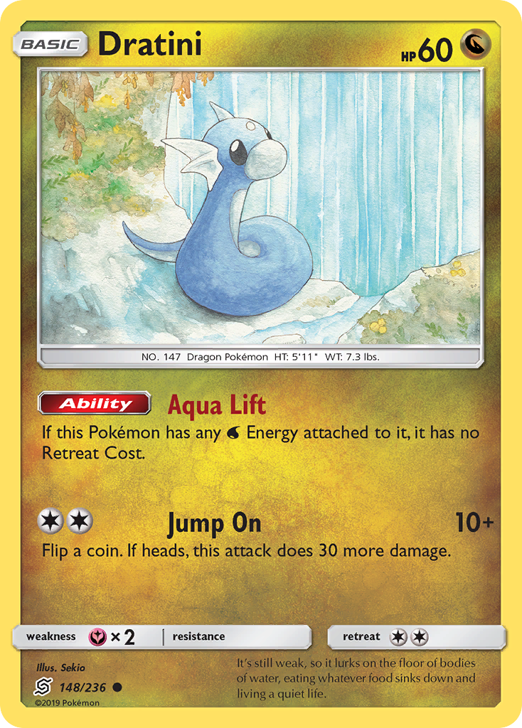 Dratini (148/236) [Sun & Moon: Unified Minds] | Jomio and Rueliete's Cards and Comics