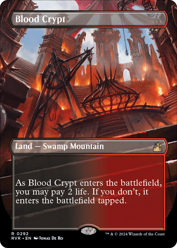 Blood Crypt (Borderless) [Ravnica Remastered] | Jomio and Rueliete's Cards and Comics