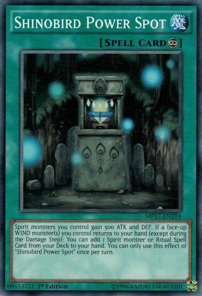 Shinobird Power Spot [MP17-EN214] Common | Jomio and Rueliete's Cards and Comics