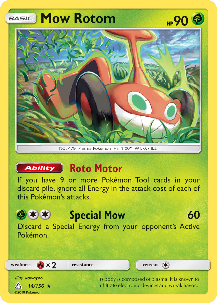 Mow Rotom (14/156) [Sun & Moon: Ultra Prism] | Jomio and Rueliete's Cards and Comics