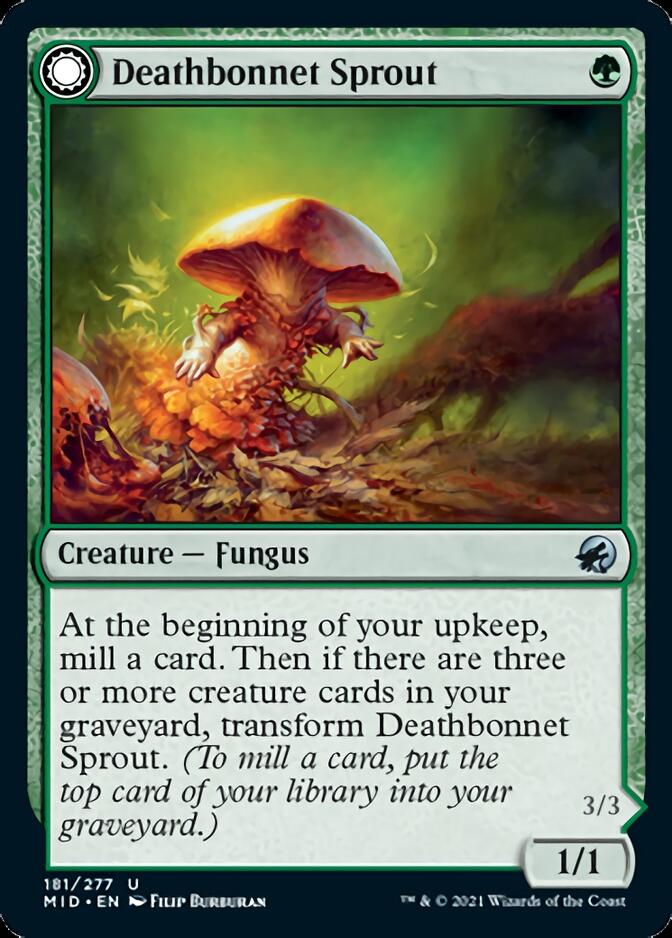 Deathbonnet Sprout // Deathbonnet Hulk [Innistrad: Midnight Hunt] | Jomio and Rueliete's Cards and Comics
