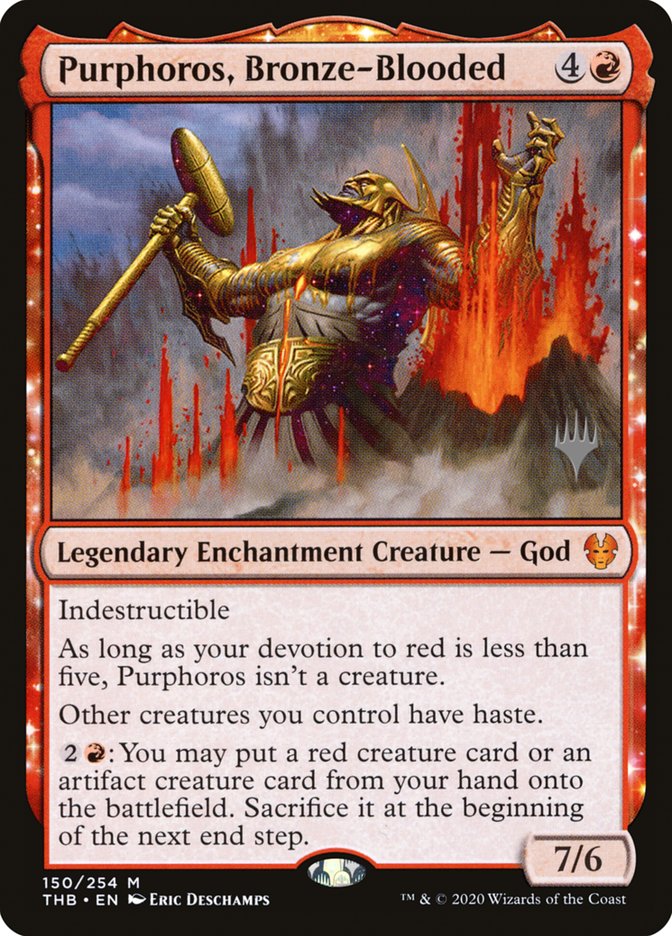 Purphoros, Bronze-Blooded (Promo Pack) [Theros Beyond Death Promos] | Jomio and Rueliete's Cards and Comics