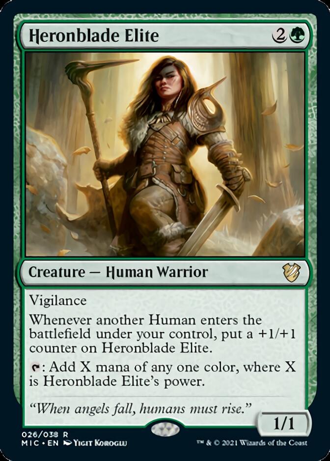 Heronblade Elite [Innistrad: Midnight Hunt Commander] | Jomio and Rueliete's Cards and Comics