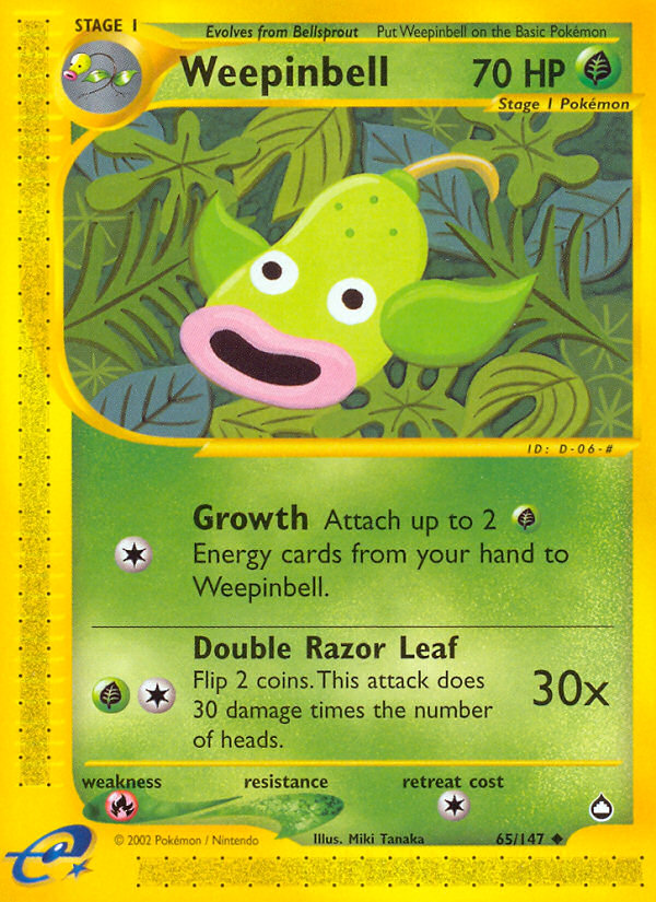 Weepinbell (65/147) [Aquapolis] | Jomio and Rueliete's Cards and Comics