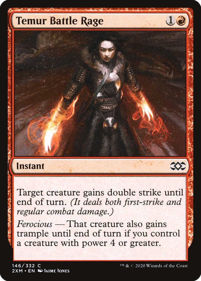Temur Battle Rage [Double Masters] | Jomio and Rueliete's Cards and Comics