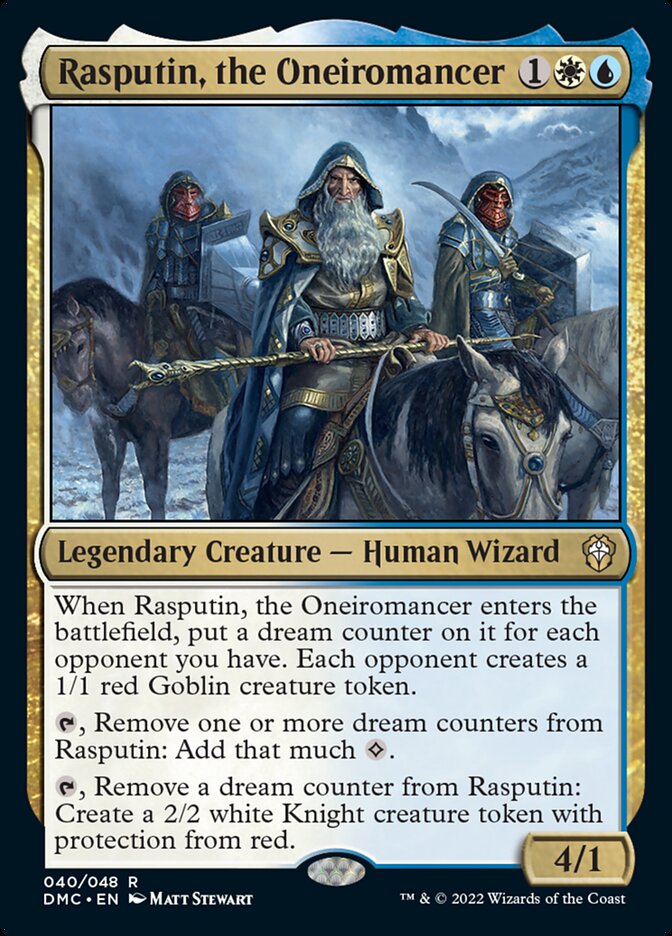 Rasputin, the Oneiromancer [Dominaria United Commander] | Jomio and Rueliete's Cards and Comics