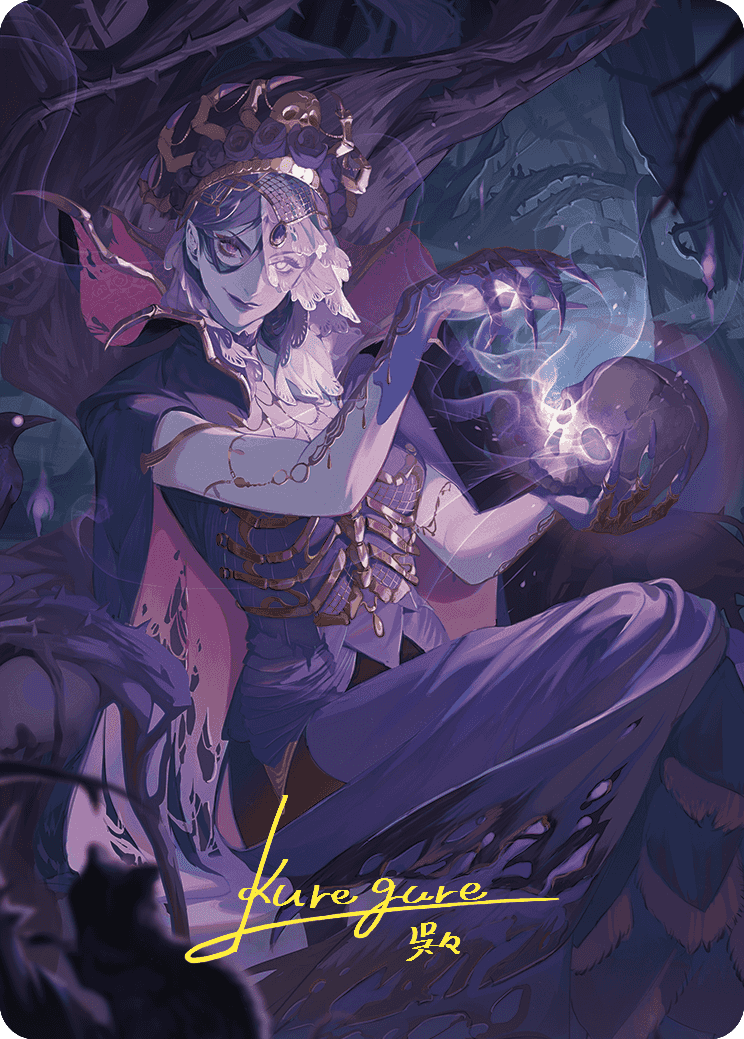 Necropotence Art Card (Gold-Stamped Signature) [Wilds of Eldraine Art Series] | Jomio and Rueliete's Cards and Comics