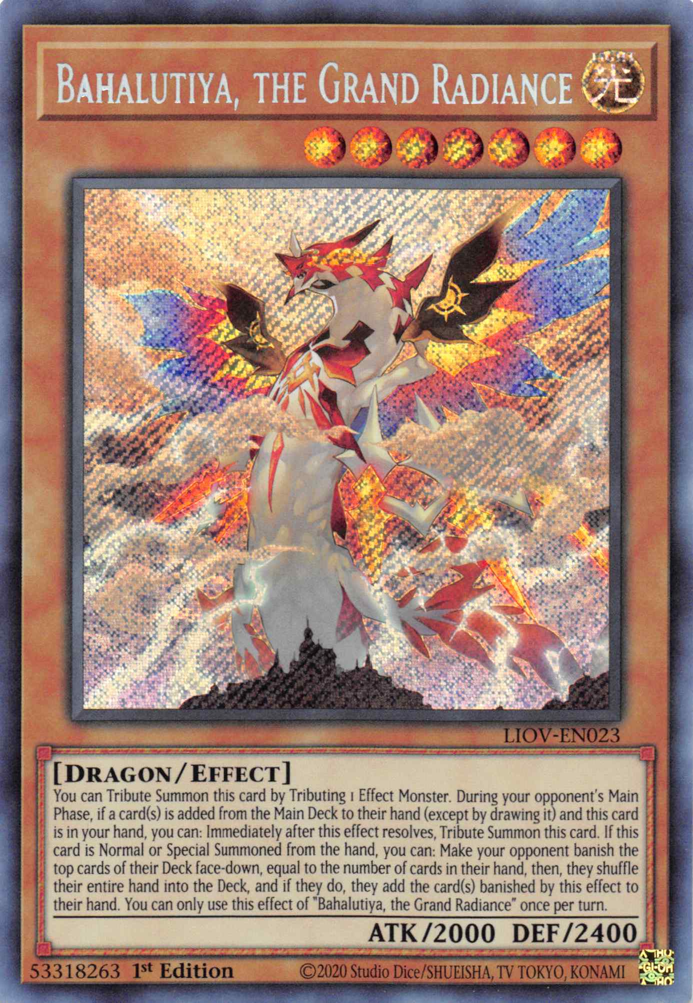 Bahalutiya, the Grand Radiance [LIOV-EN023] Secret Rare | Jomio and Rueliete's Cards and Comics