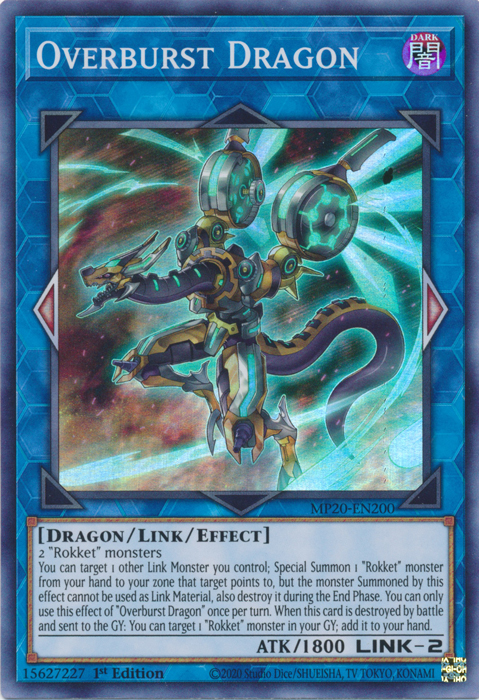 Overburst Dragon [MP20-EN200] Super Rare | Jomio and Rueliete's Cards and Comics