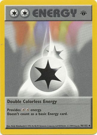 Double Colorless Energy (96/102) (Shadowless) [Base Set 1st Edition] | Jomio and Rueliete's Cards and Comics
