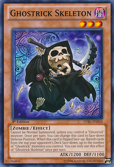 Ghostrick Skeleton [LVAL-EN024] Common | Jomio and Rueliete's Cards and Comics