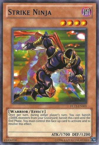 Strike Ninja (Blue) [DL13-EN005] Rare | Jomio and Rueliete's Cards and Comics