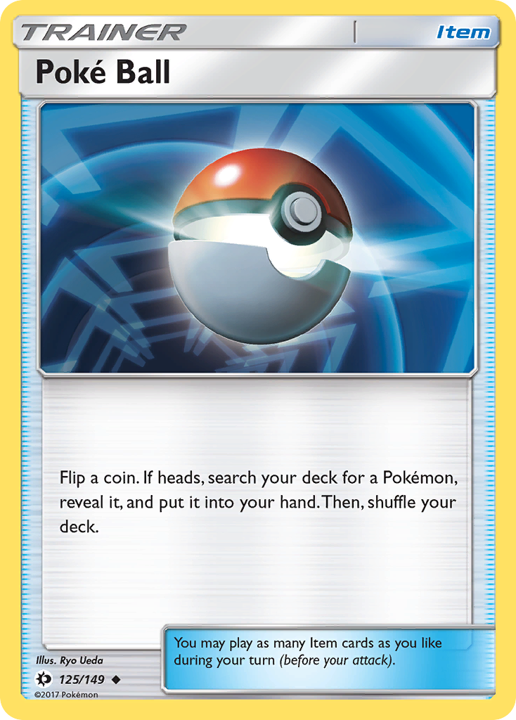 Poke Ball (125/149) [Sun & Moon: Base Set] | Jomio and Rueliete's Cards and Comics