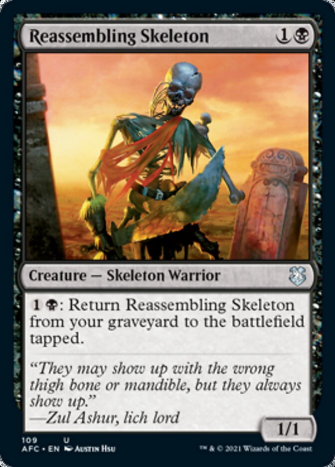 Reassembling Skeleton [Dungeons & Dragons: Adventures in the Forgotten Realms Commander] | Jomio and Rueliete's Cards and Comics