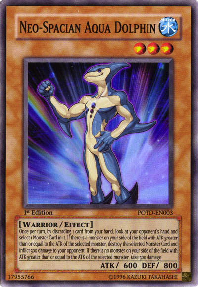 Neo-Spacian Aqua Dolphin [POTD-EN003] Super Rare | Jomio and Rueliete's Cards and Comics