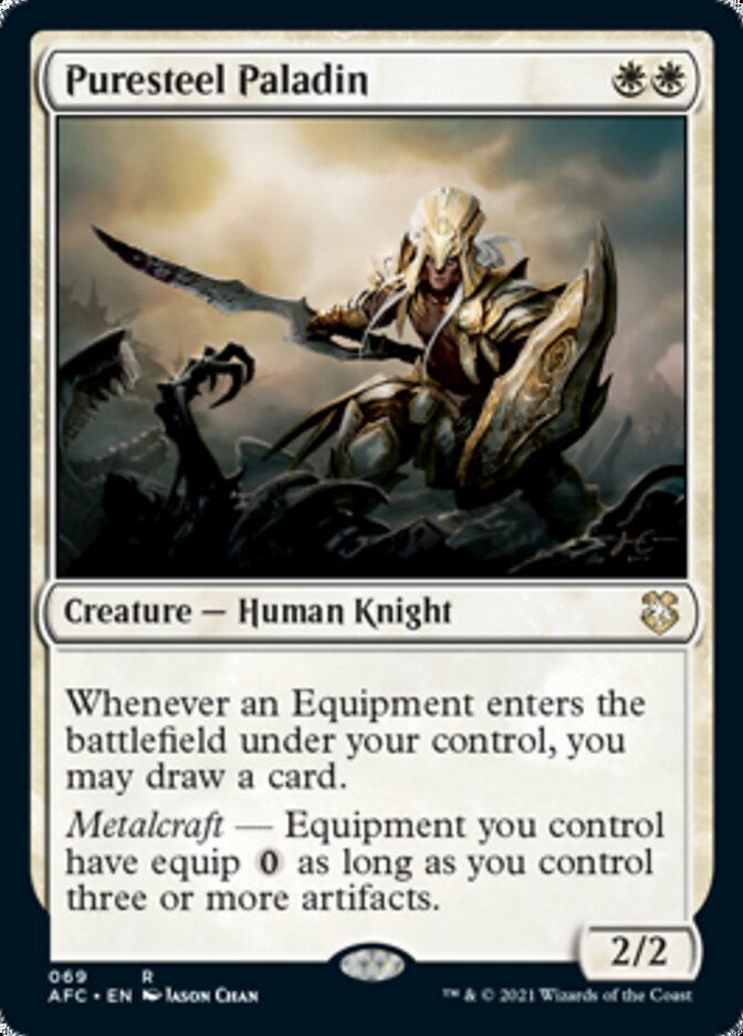 Puresteel Paladin [Dungeons & Dragons: Adventures in the Forgotten Realms Commander] | Jomio and Rueliete's Cards and Comics